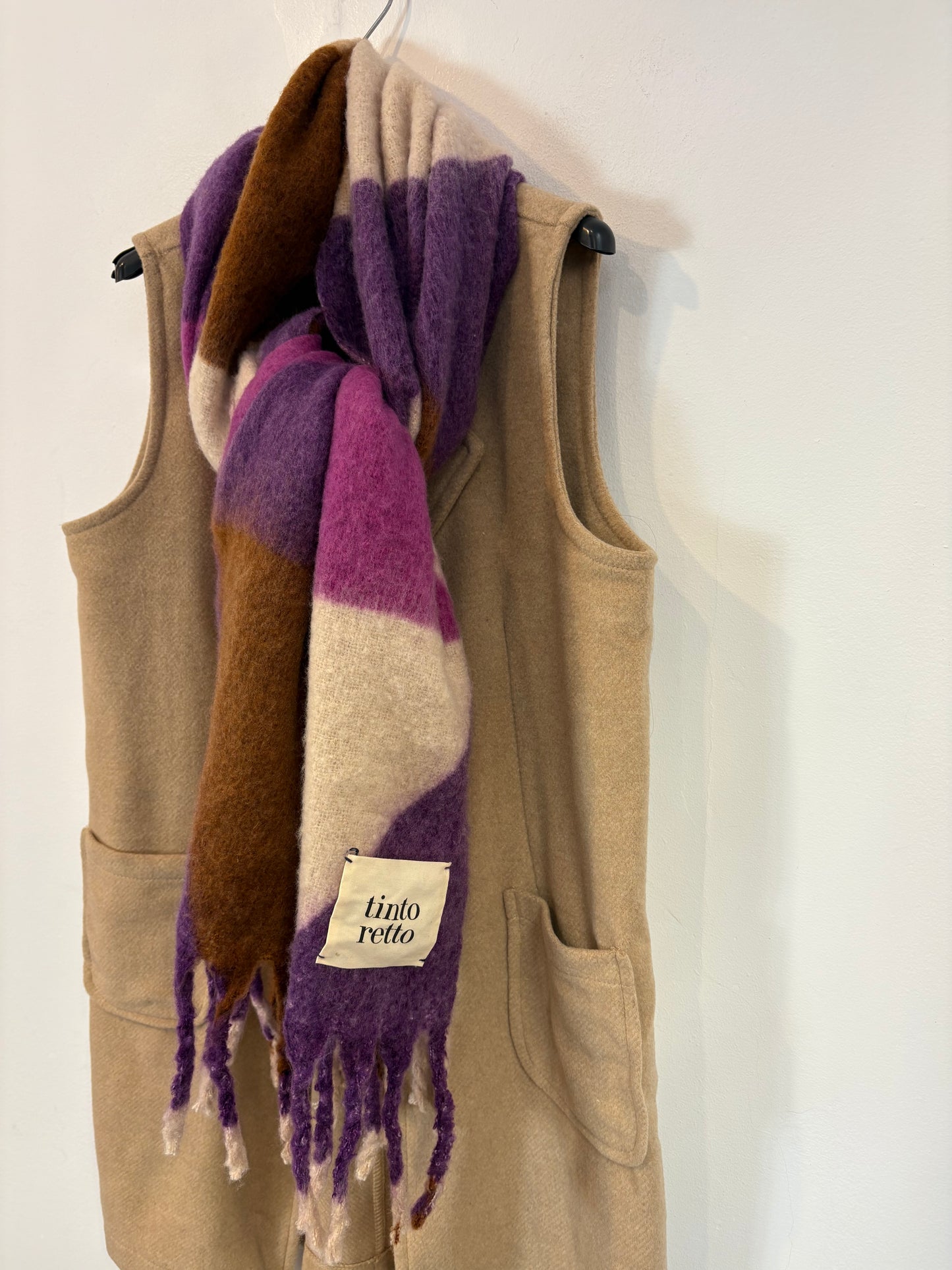 TINTORETTO. Bufanda tonos malva