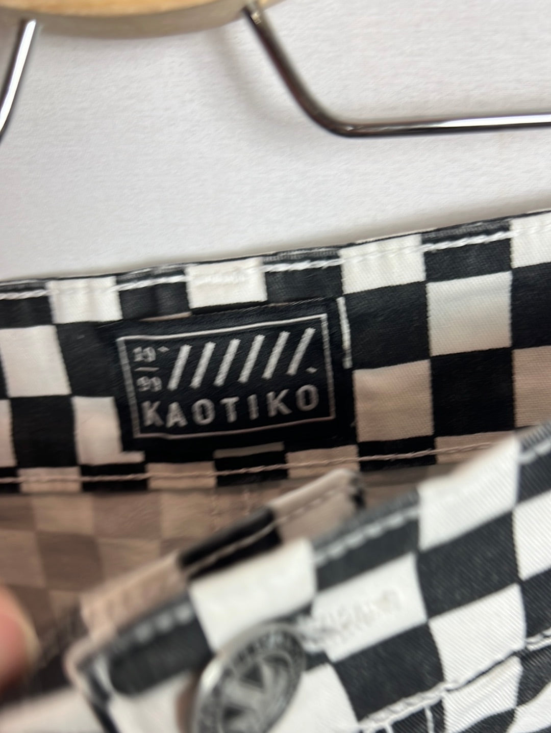 KAOTIKO. Falda corta cuadros. T 36