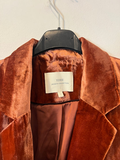 YERSE. Blazer terciopelo caldero