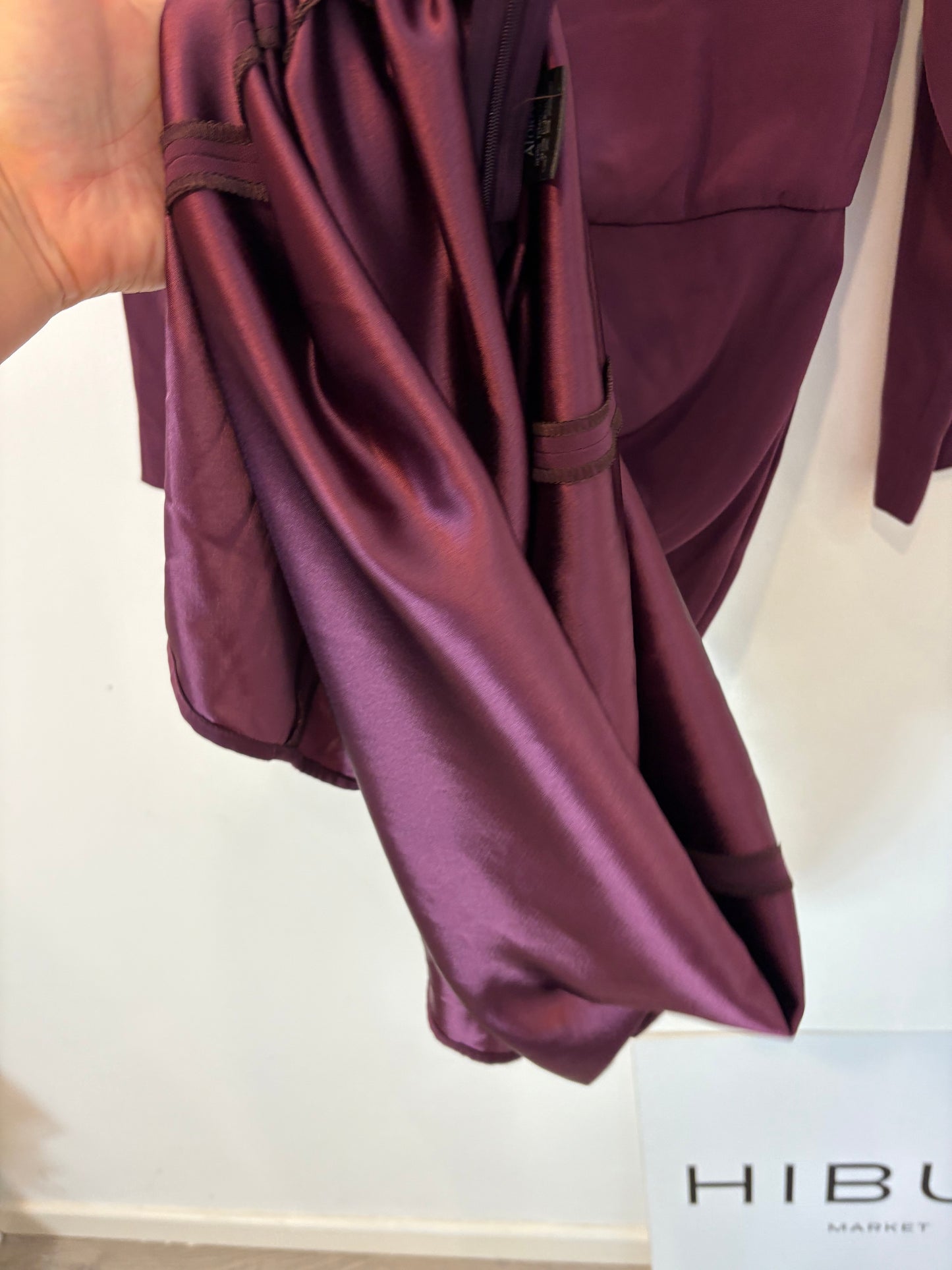 AFORA. Vestido largo fruncido cintura