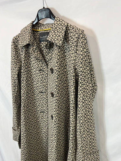 EWOOLUIZONE. Chaqueta estampada fluida. T 40