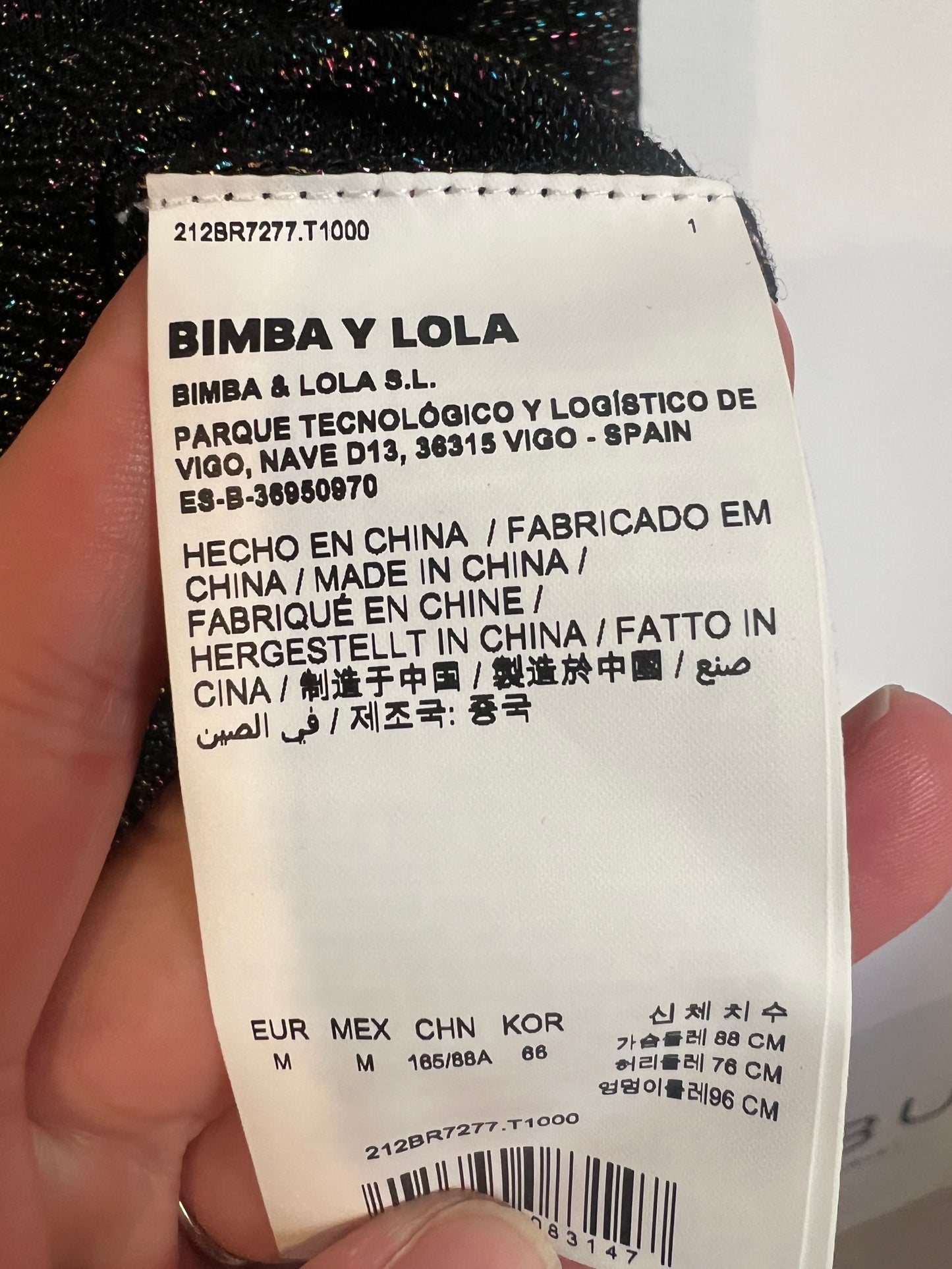 BIMBA Y LOLA. Jersey fino hilos brillo