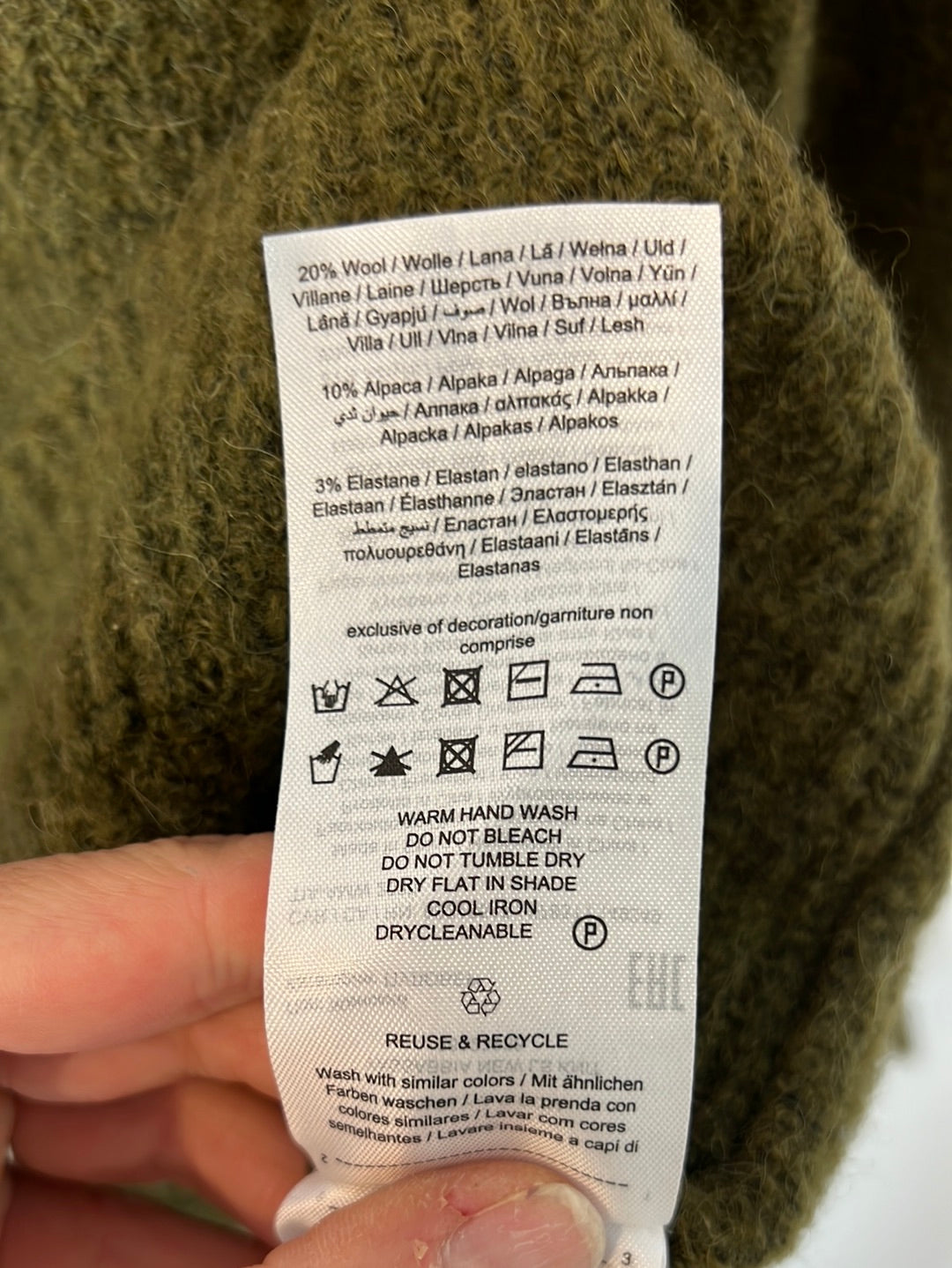 YAS. Jersey verde volante T.M