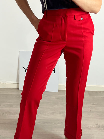 ZADIG&VOLTAIRE. Pantalón fluido rojo  T.36