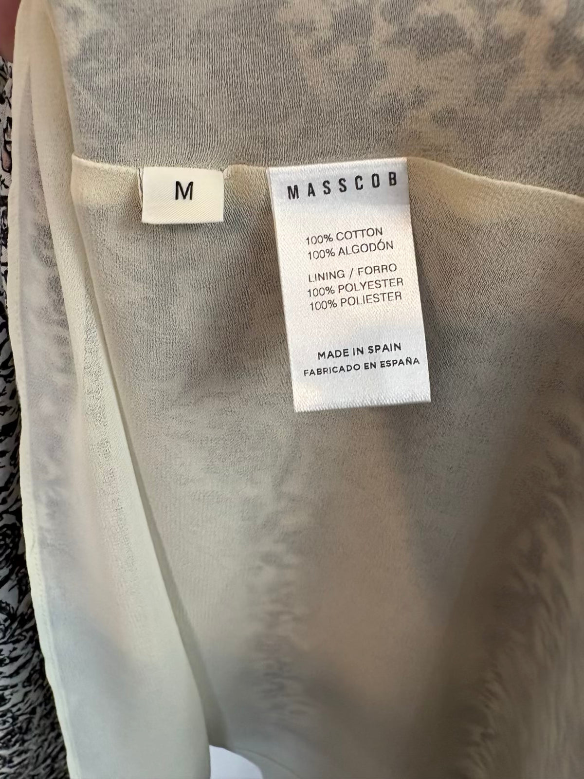 MASSCOB. Falda larga / vestido estampado