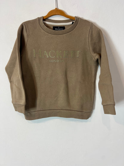HACKETT. Sudadera beige logo. T 3-4 años