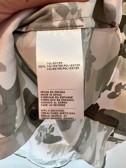 MIRTO. Flowy camouflage blouse size 38