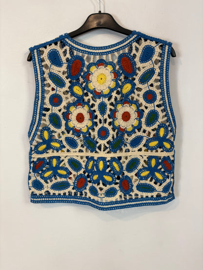 OTRAS. Chaleco croché colores. T S/M