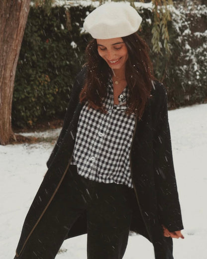 BELLEROSE. Blue cloth coat S.0(XS)