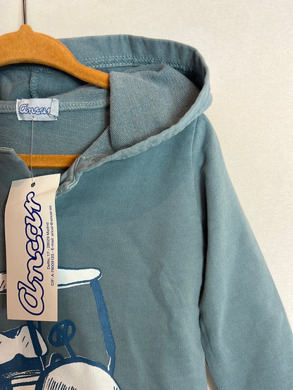 ANCAR. Thin blue golf sweatshirt