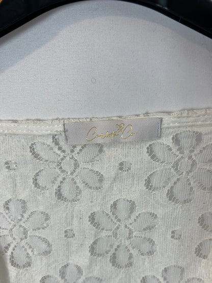 CARLOTA&amp;CO. White floral blouse TL