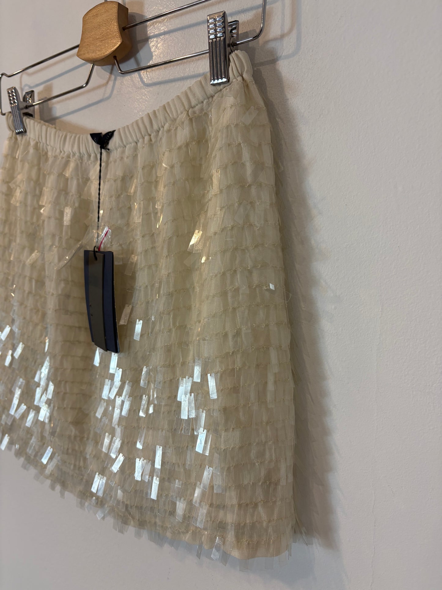 ZARA.Falda lentejuelas rectangulares T.xs