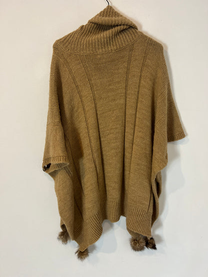 OTHER. Camel poncho with tassel detail. YOUR
