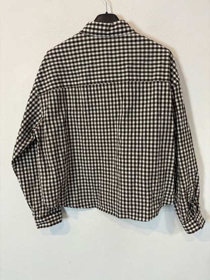 MASSIMO DUTTI. Camisa vichy marrón