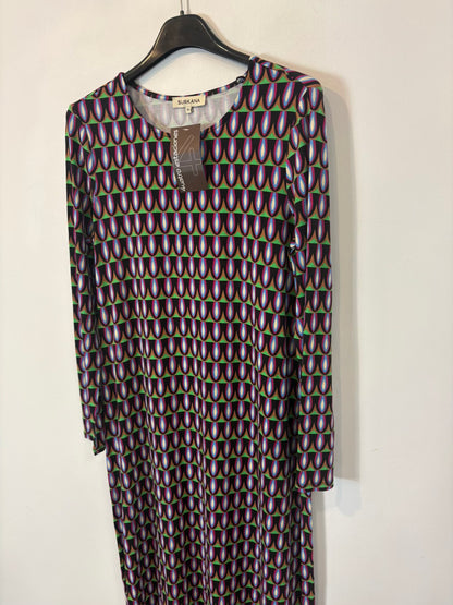 SURKANA. Vestido punto elástico estamapdo