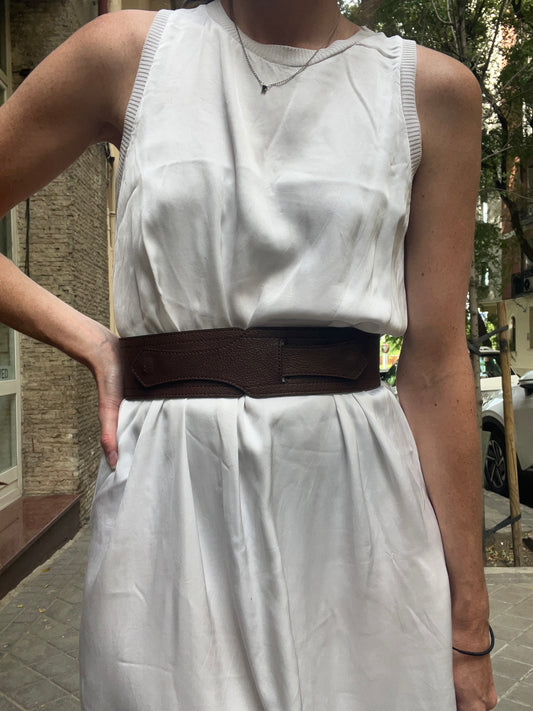 TWENTY TWELVE. Cinturón marrón fajín. T S