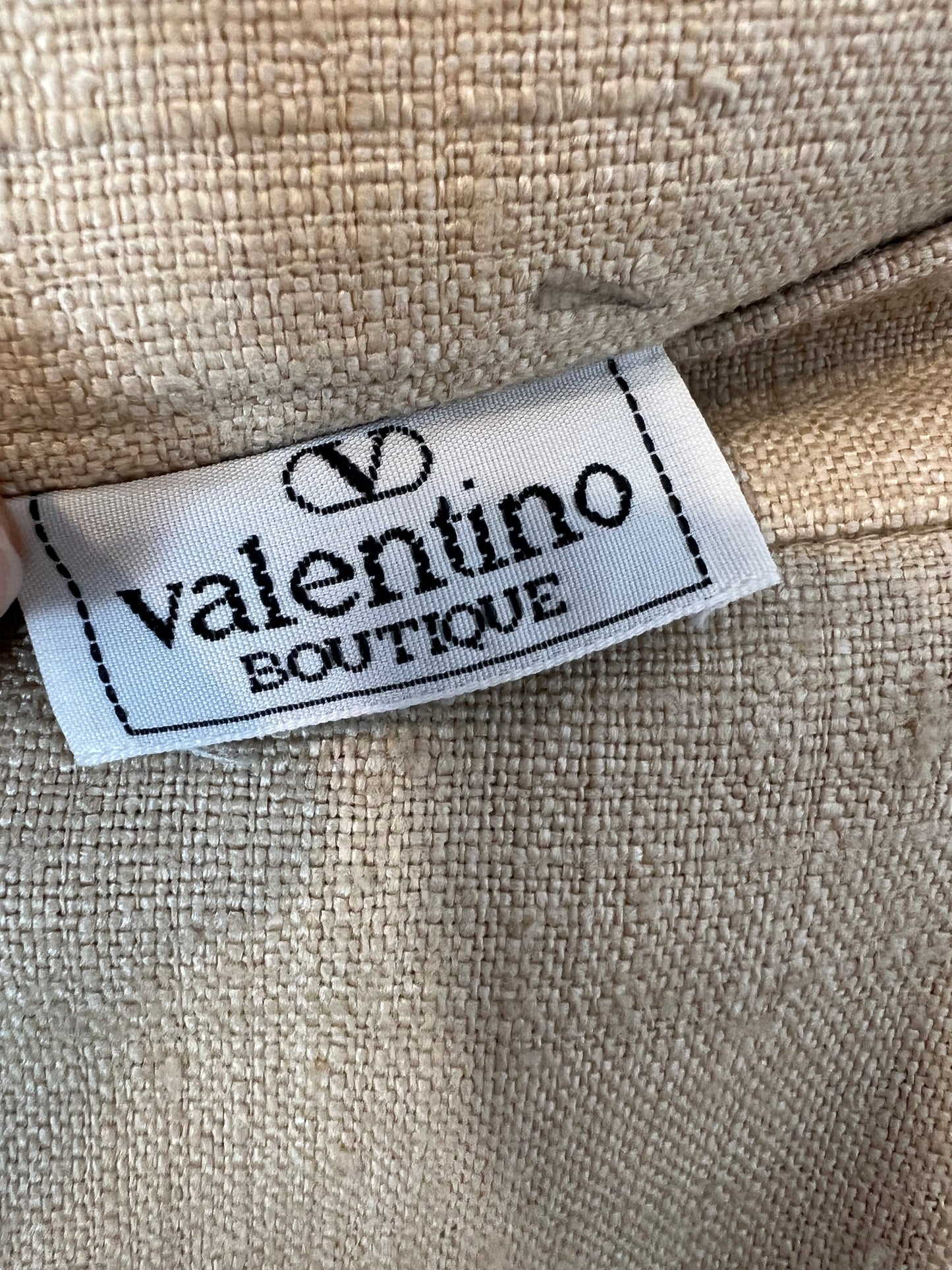 VALENTINO BOUTIQUE. Falda beige textura. T 10 ( XS)