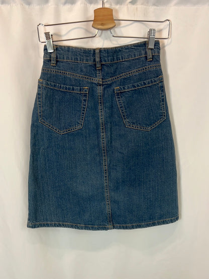 SHANA. Denim skirt with pocket detail Ts