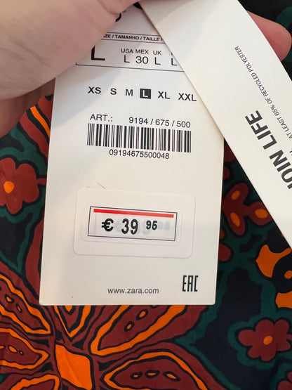 ZARA. Long printed dress. TL