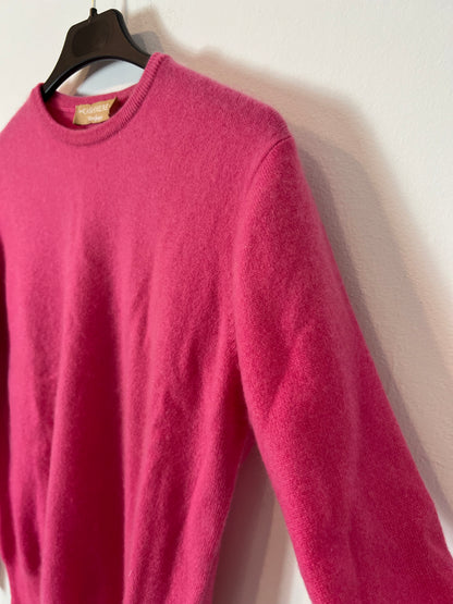 EL CORTE INGLÉS. Fuchsia cashmere sweater. Size 40 (S/M)