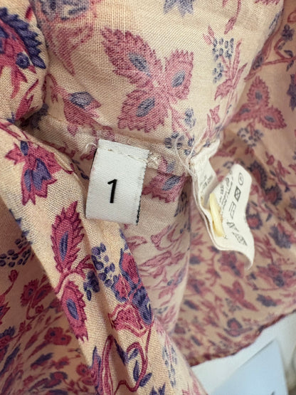 PETITE MENDIGOTE. Conjunto falda larga y blusa estampadas