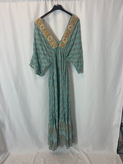 OTHERS. Long light blue dress with lace detail. YOU (S)