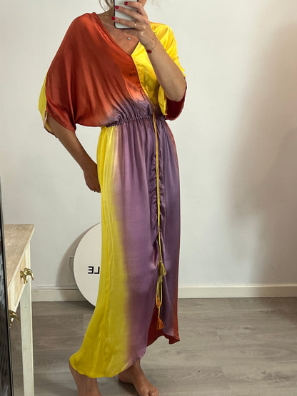 MARIA ROCH. Multicolored long dress YOUR(S)