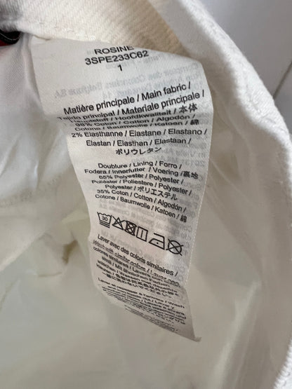 COMPTOIR DES COTONNIERS. Cropped white denim. T 38