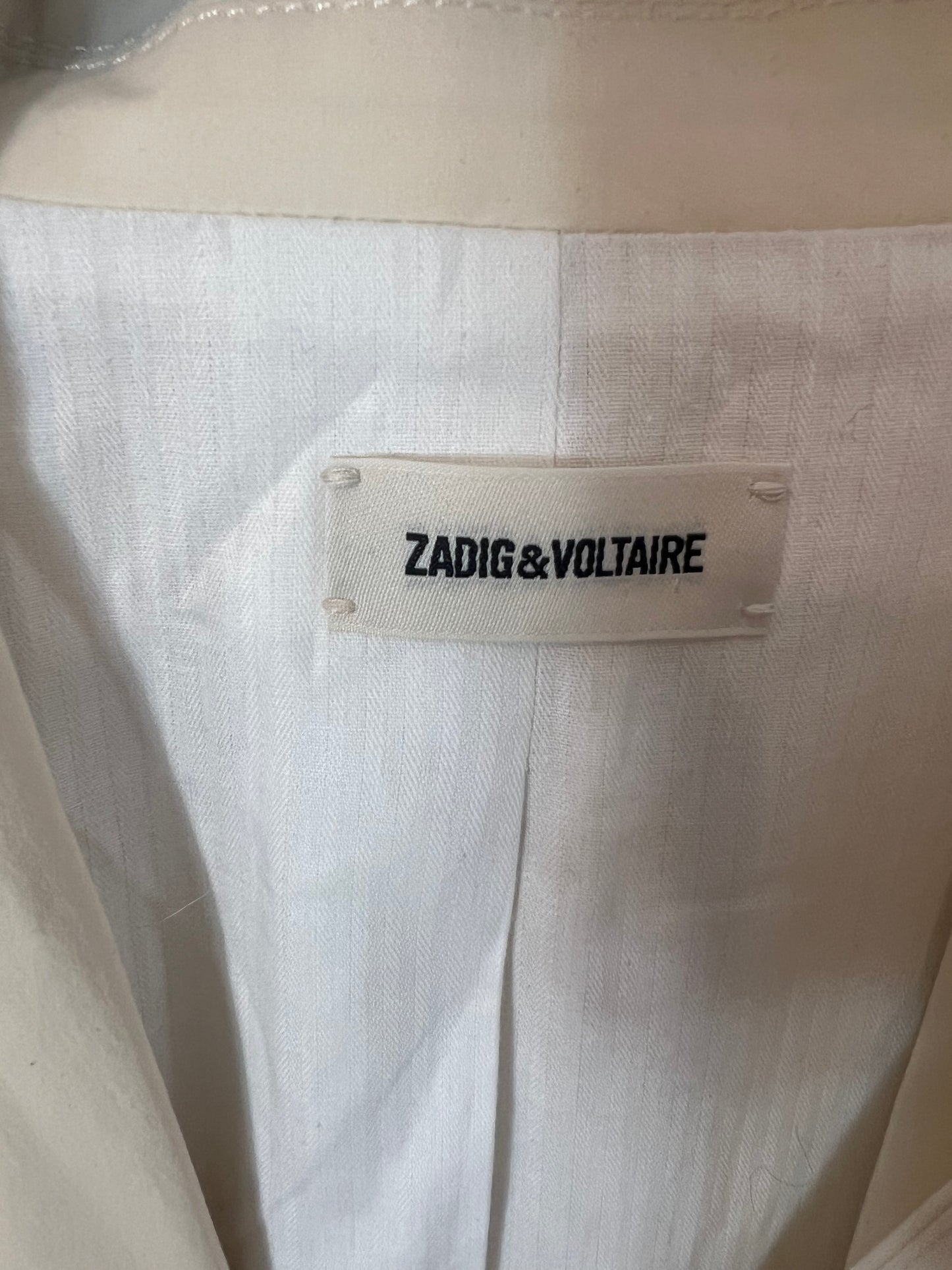 ZADIG&amp;VOLTAIRE. Beige blazer with side slits T.34