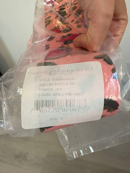 CAROLINA HERRERA . Falda midi estampado con cinturón