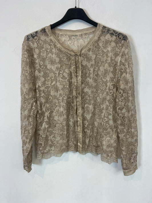 OTHERS. Beige lace jacket. TS