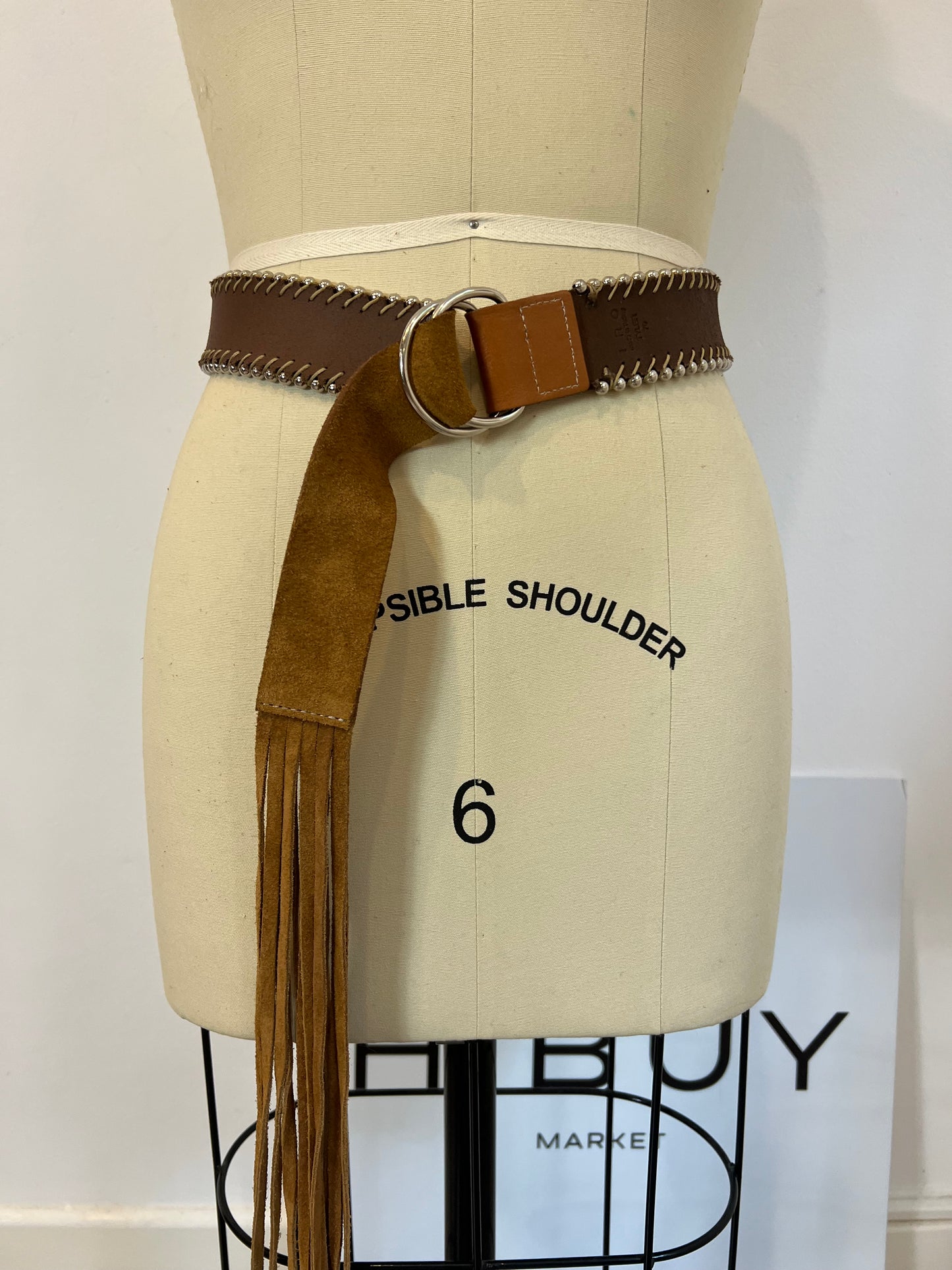 IRO. Fringed leather belt