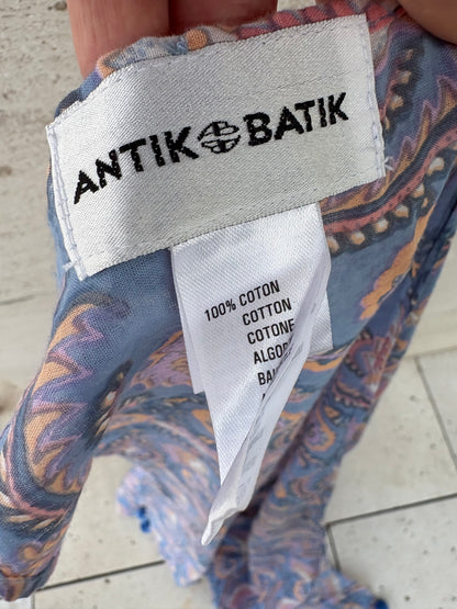 ANTIK BATIK. Pañuelo/ pareo estampado azules