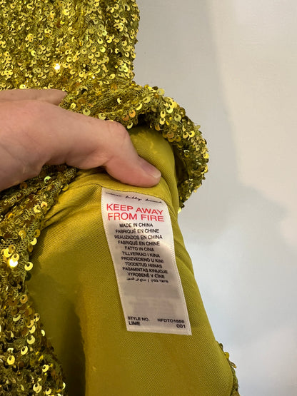 NEVER FULLY DRESSED. Top elástico lentejuelas