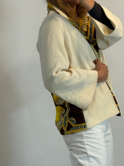 PATRIZIA CAMOZZI. Chaqueta doble textura TU(S/M)