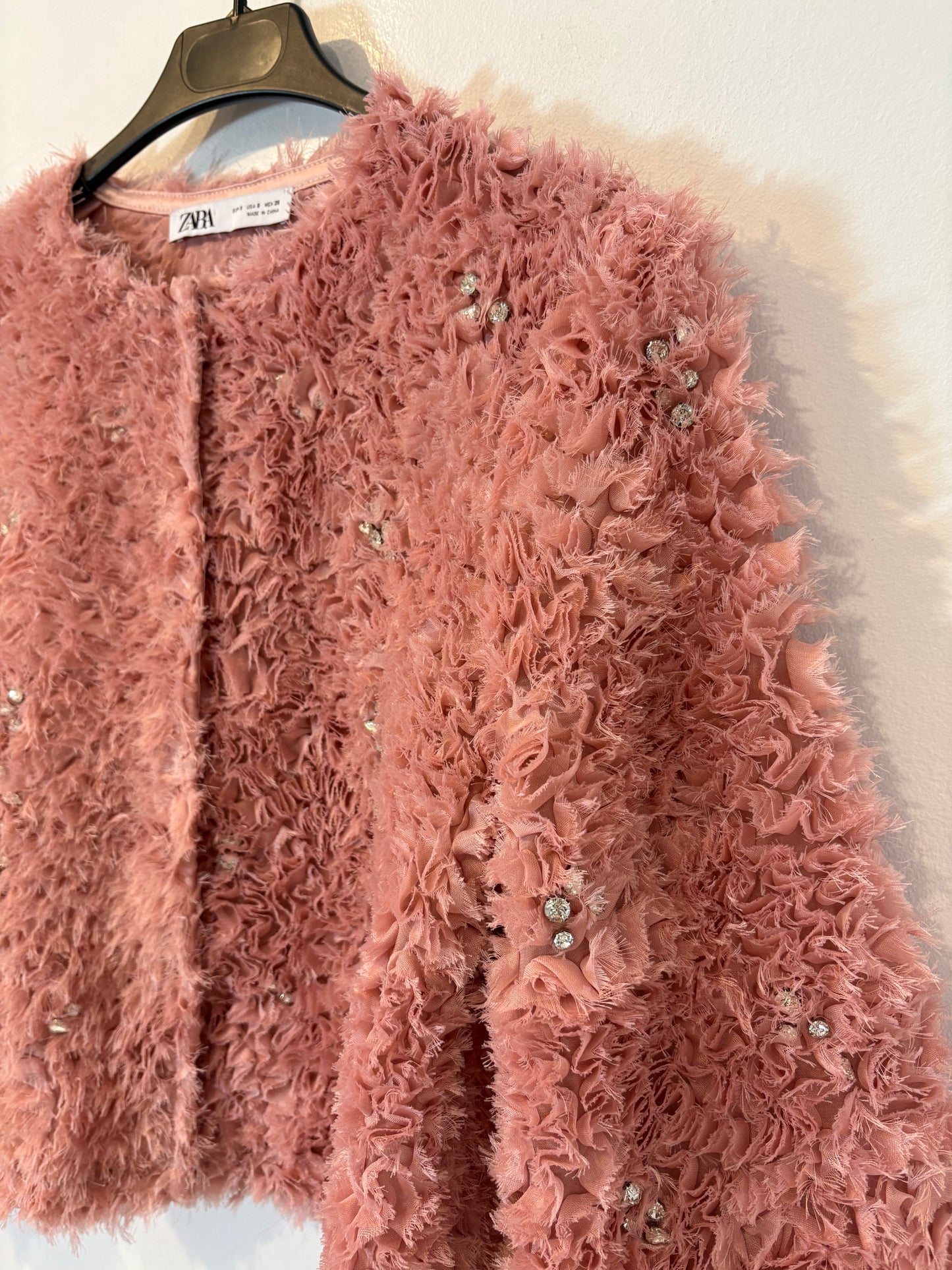 ZARA. Chaqueta estructura abalorios. T S