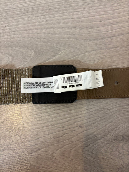 ADOLFO DOMINGUEZ. Cinturón semi elástico con piel