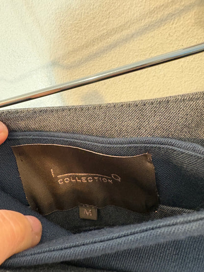 IQ COLLECTION. Falda midi bicolor bolsillos