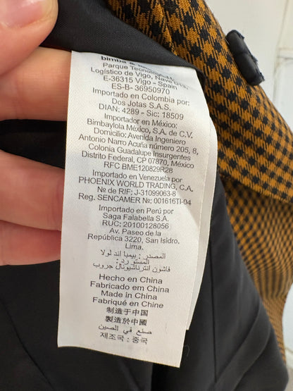 BIMBA Y LOLA. Blazer pata de gallo T.38 (S)