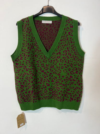 LAMIAR. Sleeveless print sweater TU(S)