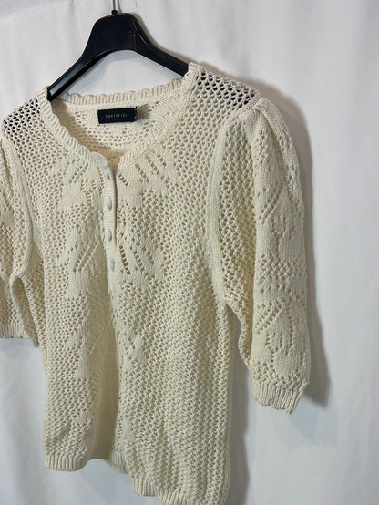 CORTEFIEL. Die-cut Ts knit top