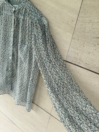 MASSCOB. Blusa seda estampada. T XS