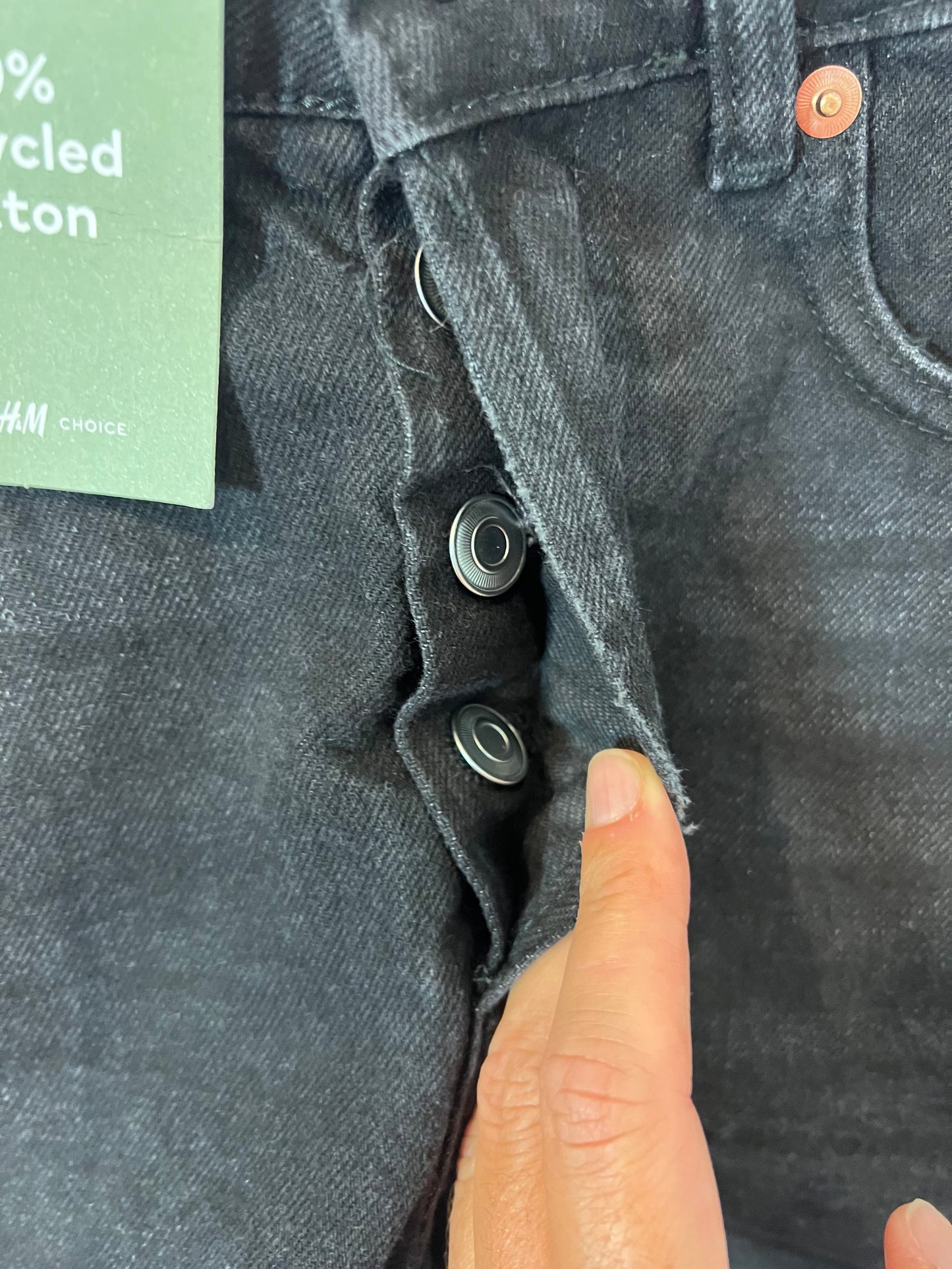 H&M. Denim short abotonado. T 36