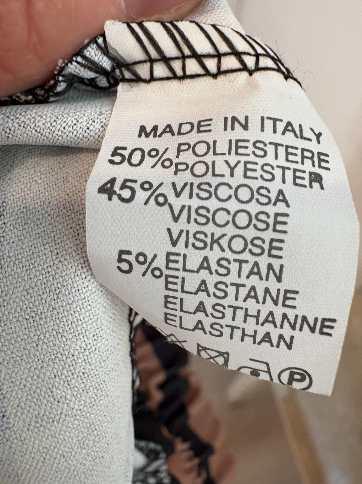 OTHERS. Two-tone printed trousers. TS/M