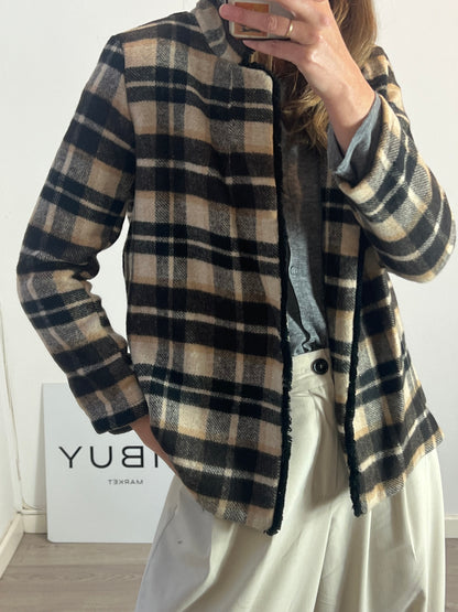 OTRAS. Blazer cuadros con lana. T L