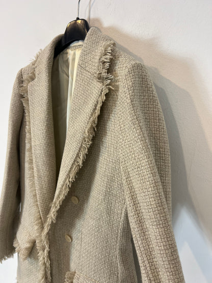 B CORNER. Blazer beige tweed . T M