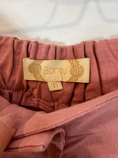 BONSUI. Pantalón palazzo mezcla. T 1 (S)