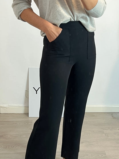 ERRE. Wide-leg black trousers size 36