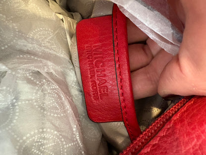 MICHAELKORS. Bolso rojo piel