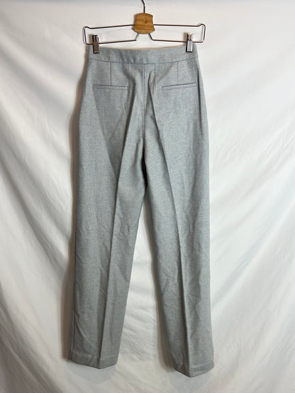 SEZANE. Blue wide-leg trousers, size 34